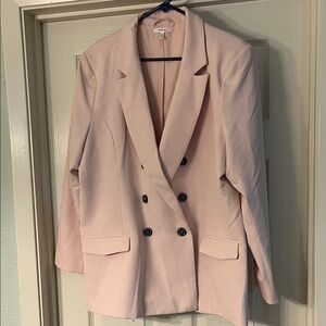Maurices Light Pink Double-Breasted Blazer